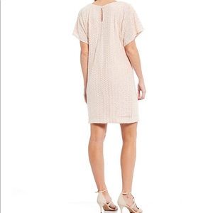 Vince Camuto Short Sleeve Sequined Shift Dress